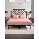 Kaay Pamuk Saten Yastık Kılıfı Dahil Nevresim Seti Çift Kişilik 200x220 Pembe - 200 x 220 cm
