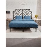 Kaay Premium Lastikli Çarşaf Dahil Nevresim Takımı Çift Kişilik 200x220 Lacivert - 200 x 220 cm