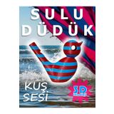 Kabajur Bordo mavi çizgili 3D sulu düdük - bülbül sesi oyuncak