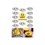 Kabak Home 12 Adet Tartolet Kalıbı Kek Kurabiye Tart Kalıbı