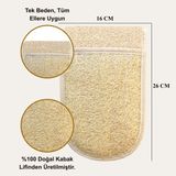 Kabak Lifi Vücut Kesesi Doğal Kabak Eldiven Kese Peeling Cilt Arındırma Lifi Kesesi Kırmed