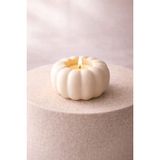 Kabak Şeklinde Mumluk Seti, 3 Renk (Bej, Hardal Sarısı, Kahverengi),Tealight Mumluk, 9x5 cm (Bej)