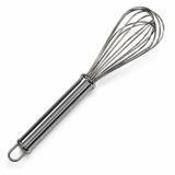 Kabakoz Paslanmaz Çelik Çırpıcı, Karıştırıcı Mikser Tel 25 cm, Mutfak Seti, Birinci Kalite, Tek Parça Yapı