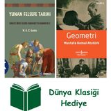 Kabalcı Yayınevi Yunan Felsefe Tarihi - 2 + Geometri + Dünya Klasiği Hediye - Hayır