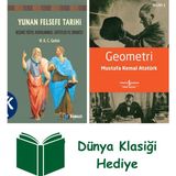 Kabalcı Yayınevi Yunan Felsefe Tarihi 3.cilt + Geometri + Dünya Klasiği Hediye - Hayır