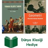 Kabalcı Yayınevi Yunan Felsefe Tarihi 5.cilt + Geometri + Dünya Klasiği Hediye - Hayır