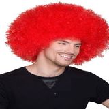 Kabarık Bonus Peruk - Kırmızı