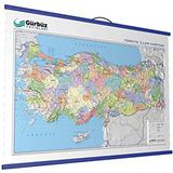 Kabartma Türkiye Siyasi 70x100 Haritası