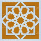 Kabartmalı Çini Karo KÇ-101-Sarı (20*20 Cm.) 5'li 1 Paket - Can Seramik