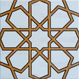 Kabartmalı Çini Karo KÇ-89-Sarı (20*20 Cm.) 5'li 1 Paket - Can Seramik