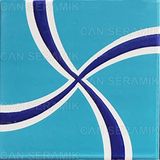 Kabartmalı Çini Karo KÇ-95 (20*20 Cm.) 5'li 1 Paket - Can Seramik