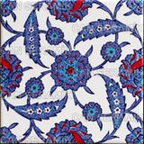 Kabartmalı Çini Karo KÇ-96 (20*20 Cm.) 5'li 1 Paket - Can Seramik