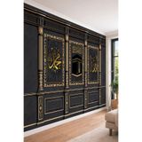 Kabe Görselli Hat Sanatı Klasik Panel Tek Parça Tekstil Duvar Kağıdı, 300 x 260