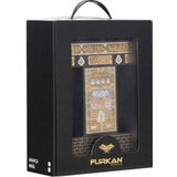 Kabe Serisi Orta Boy Flok Kaplamalı Ahşap Muhafazalı Kutu + Orta Boy Sıvama Kapak Kabe Arapça Kuran-ı Kerim + Taşıma Çantası Hediye Seti (90089)