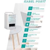 Kabel Porti Masaüstü Portatif Sulu Soğutucu - Beyaz
