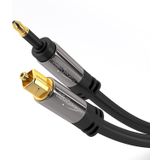 KabelDirekt – 1,5m – mini TOSLINK kablosu (dijital ses kablosu, optik, TOSLINK-mini TOSLINK, fiberoptik kablo/LWL, dijital ses sinyalini televizyona/amplifikatöre/Hi-Fi cihaza iletir, siyah)
