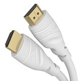 KabelDirekt – HDMI Kablosu 4K – 20m – beyaz – PS5, Blu-ray, Xbox