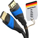 KabelDirekt – HDMI Kablosu 8K & 4K – 2x 2m – Alman Flexcore teknolojisi