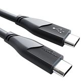 KabelDirekt – USB-C kablosu, USB 2.0 – 1 m (USB-C - USB-C, veri kablosu/şarj kablosu, güç dağıtımı ile 480 Mbit/s ve 100 W'a kadar şarj akımı/PD 3, entegre çip, siyah)