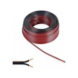 Kablo 2 X 0,75 Mm Bitişik Yassı Kordon Hoparlör Kablosu Siyah 10metre Diğer