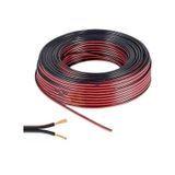 Kablo 2 X 0,75 Mm Bitişik Yassı Kordon Hoparlör Kablosu Siyah Bakır 5 Metre Diğer