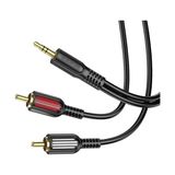 Kablo Aux Audio 3.5mm To Çift Rca Aux Standart Ses Kablosu 3.5mm Kulakık Çıkışlı Tablet Bilgi - Çok Renkli