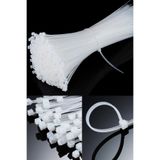 Kablo Bagi- Plastik Kelepce - 3.6 X 150 Mm - Cirt Kelepce Beyaz 100 Adet Paket Klıps1