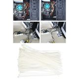 Kablo Bagi- Plastik Kelepce - 3.6 X 300 Mm - Cirt Kelepce Beyaz 100 Adet Paket Klıps1