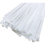 Kablo Bağı- Plastik Kelepçe - 3.6 x 300 mm - Cırt Kelepçe Beyaz 100 Adet Paket