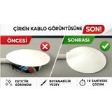 Kablo Çıkışlı Buat Kapağı - Beyaz