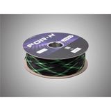 Kablo Çorabı 20MM - 20MM Yeşil Siyah Amfi Kablo Toplayıcı - 1 Metre