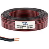 Kablo Kablo 2x0.75 Hoparlör Kablosu Siyah Kordon 100mt Poke Pk-1169