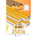 Kablo Kanalı 25x16 Yapışkanlı 4 Adet 8 Metre