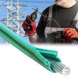 Kablo Koruyucu, Hat İşçileri için Yüksek Gerilim Yeşil Silikon İzolasyon Kılıfları, 35kV Kablo Koruma Tüpü, Geçmeli Tel Kılıf (Dia 1 7/9 ", 50ft/15.2m)