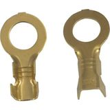 Kablo Soketi Yuvarlak 6 mm Krom Geçmeli Dişi Terminal 100 Adet - metal