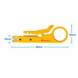 Kablo Soyma Aparatı Mini Tel Kesici Sıyırma Sıkma Zımba Aracı Düz Uçlu Pense Bıçak Kesici Onarım El Aracı RJ45 Cat5 Ağ Telefon Kablosu