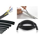 Kablo Tesisat Gizleme Düzenleme Spiral Yarıklı Hortum 29mm 1metre