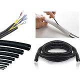 Kablo Tesisat Gizleme Düzenleme Spiral Yarıklı Hortum 7mm 1metre