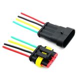 Kablolu 4-Pin Su Geçirmez Konnektör Takımı