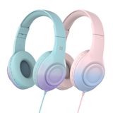 Kablolu, 94dB Ses Sınırı Aşırı Kulak Çocuk Kulaklıkları Okul için Kulaklıklar, Katlanabilir Çocuk Kulaklığı, Erkek Kız ve Gençler için Mikrofonlu Çocuk Kulaklığı, iPad Tablet Kindle için Kablolu Küçük