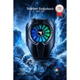 Kablolu Cep Telefon Soğutucu Oyuncu Radyatör Soğutma Fanı Acc30 Siyah