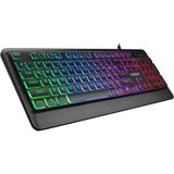 Kablolu Everest KB-R59 Forza Siyah USB Klavye RGB Aydınlatma ile Multimedya Tuşları
