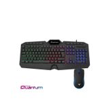 Kablolu Klavye Mouse Set Gaming-Quantum Gaming QG-Q6548QU Renkli Arkadan Aydınlatmalı+8000Dpi Mouse Su geçirmez-Multimedya fonksiyonlu 10 özel tuş