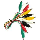 Kablolu Krokodil Test Kablosu 10 Adet Arduino Uyumlu, Raspberry Uyumlu