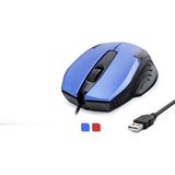 Kablolu Mouse 800 Dpı 140 cm Mavi Kırmızı HDX3254 - Çok Renkli
