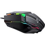 Kablolu Mouse, Rgb LED Işıklı, Gaming Oyun Uyumlu Mouse, 1600 Dpı, 4d Optik Sensör, Ergonomik Ta