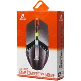 Kablolu Mouse, Rgb LED Işıklı, Gaming Oyun Uyumlu Mouse, 1600 Dpı, 4d Optik Sensör, Ergonomik Tasarım, Siyah Tak Kullan (Dpı) - Option-1 - Acı Kahverengi