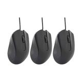 Kablolu Mouse Siyah 2 Tuşlu Ekonomik Mouse Bilgisayar Faresi Ofis ve Ev Kullanımına Uygun USB Uçlu Notebook Pc ve Bilgisayar Için Uygun 2.5 x 12.5 x 16.5 cm Mouse1 (3 Adet)
