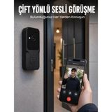 Kablosuz Akıllı Kapı Zili Gece Görüşlü Wi-Fi Güvenlik Kameralı Kapı Zili Midastech