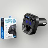 Kablosuz Bluetooth Araç Fm Verici, Müzik ve Çağrı Desteği - Altın - Turkuaz